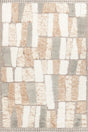 Chandra Arya ARY-57901 Gray / Tan / White rug, flat view