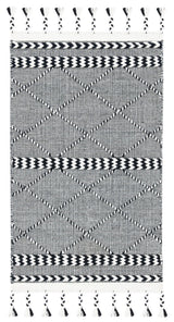 Safavieh Casablanca 3'-0" x 5'-0" Rug in Black / Ivory