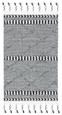 Safavieh Casablanca 3'-0" x 5'-0" Rug in Black / Ivory
