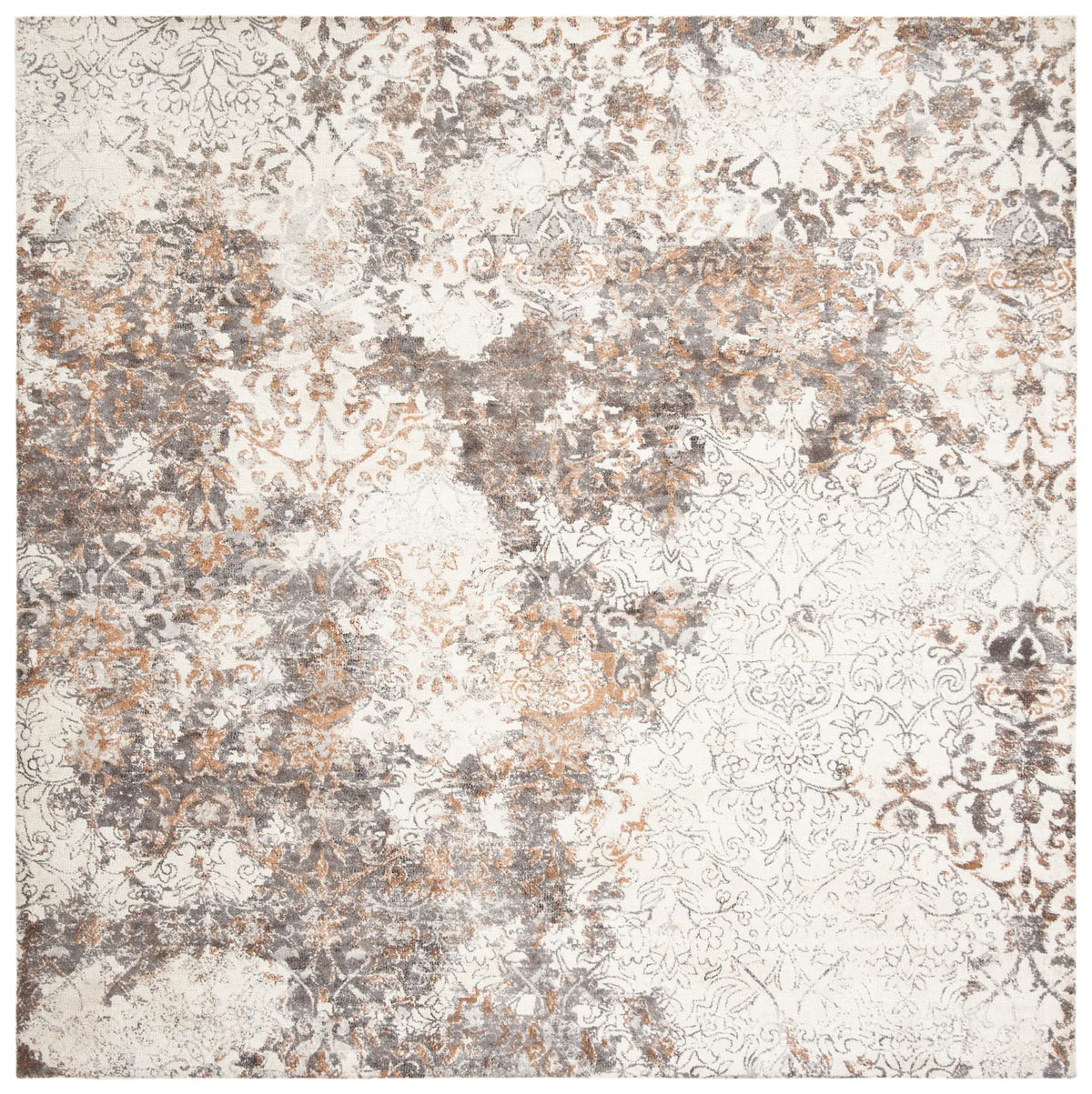 Safavieh Expression 6'-0" x 6'-0" Rug in Ivory / Grey