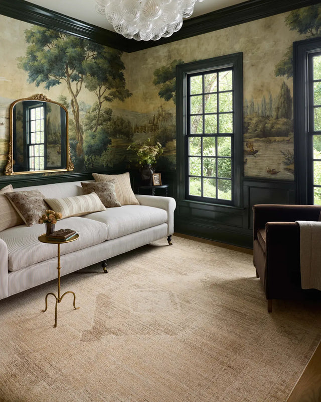 Chris Loves Julia x Loloi Palma PLM-07 Wheat / Taupe Rug - room scene 3