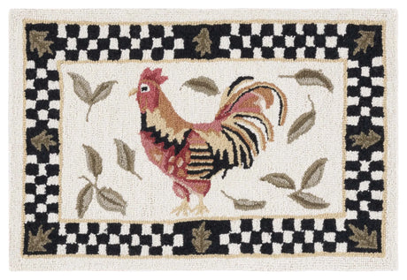 Safavieh Vintage Posters 1'-8" x 2'-6" Rug in Ivory / Black