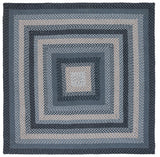 Safavieh Braided 6'-0" x 6'-0" Rug in Dark Grey / Blue