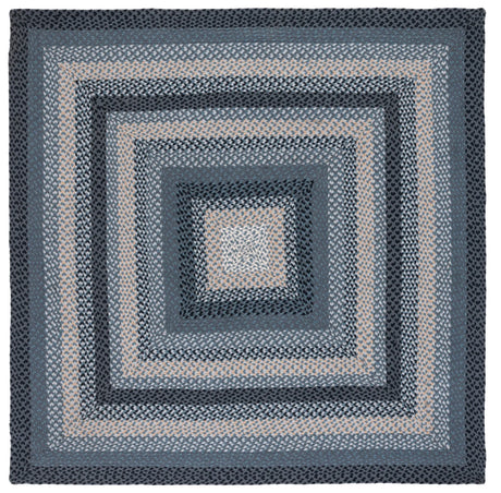 Safavieh Braided 6'-0" x 6'-0" Rug in Dark Grey / Blue