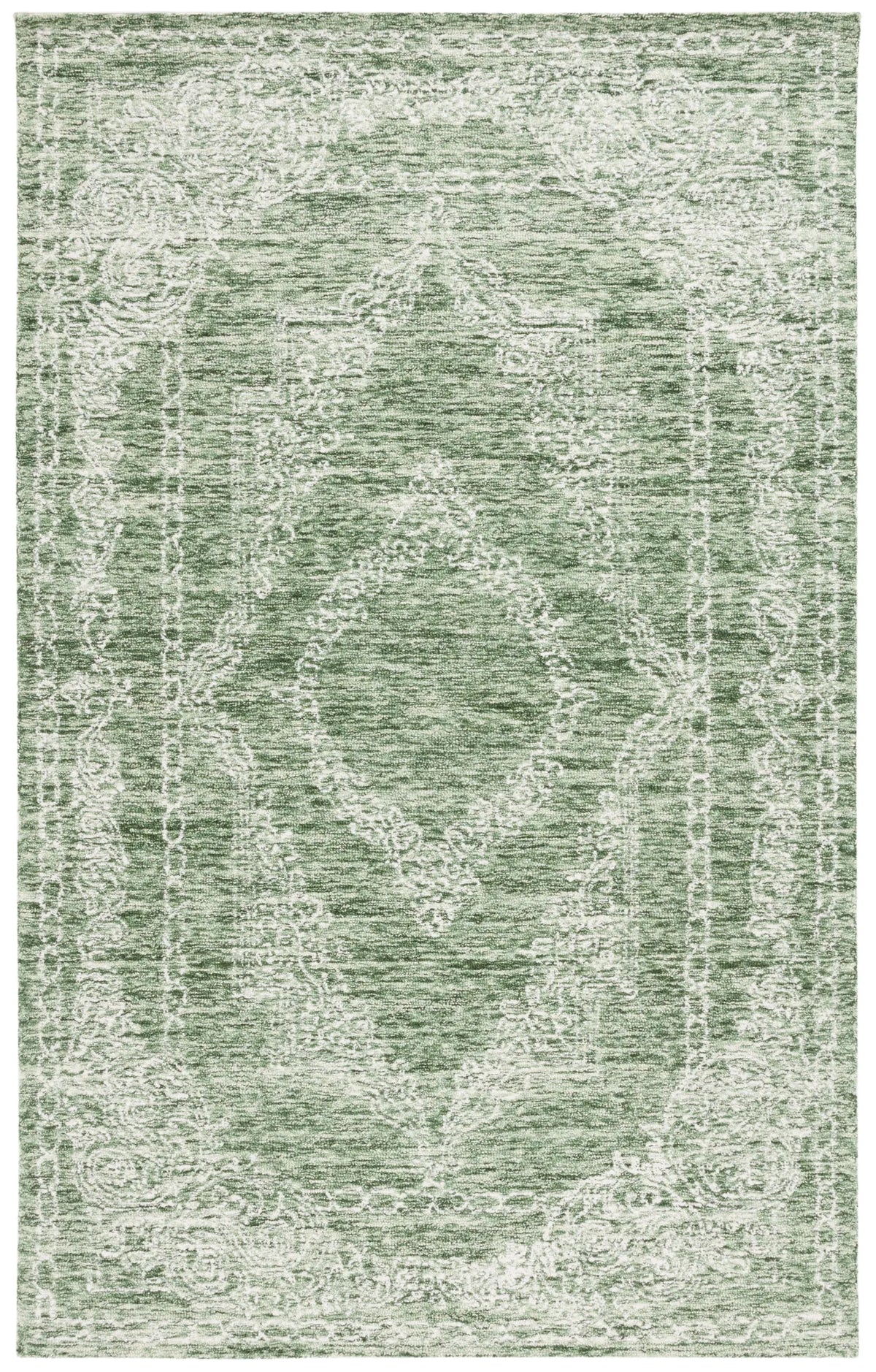 Safavieh Metro 4'-0" x 6'-0" Rug in Green / Ivory