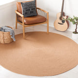 Safavieh Braided 5'-0" x 5'-0" Rug in Tan