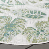 Safavieh Courtyard 6'-7" x 6'-7" Rug in Ivory / Green