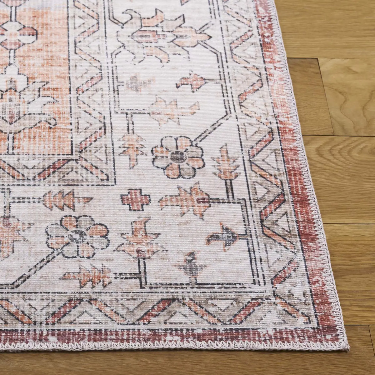 Safavieh Arizona 4'-0" x 6'-0" Rug in Rust / Light Brown