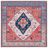 Safavieh Tucson 6'-0" x 6'-0" Rug in Rust / Blue