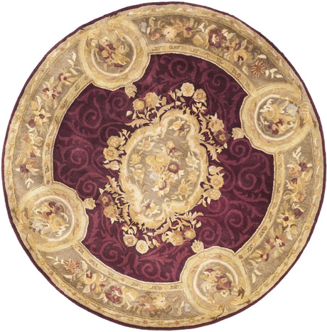 Safavieh Empire 6'-0" x 6'-0" Rug in Dark Red / Dark Beig