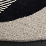 Safavieh Ebony 6'-0" x 6'-0" Rug in Black / Ivory