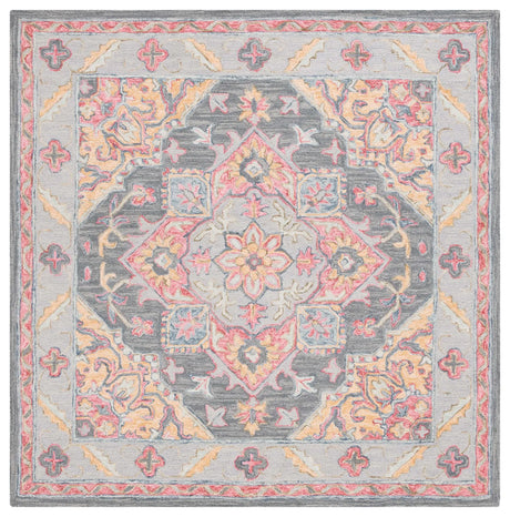 Safavieh Metro 6'-0" x 6'-0" Rug in Grey / Rust