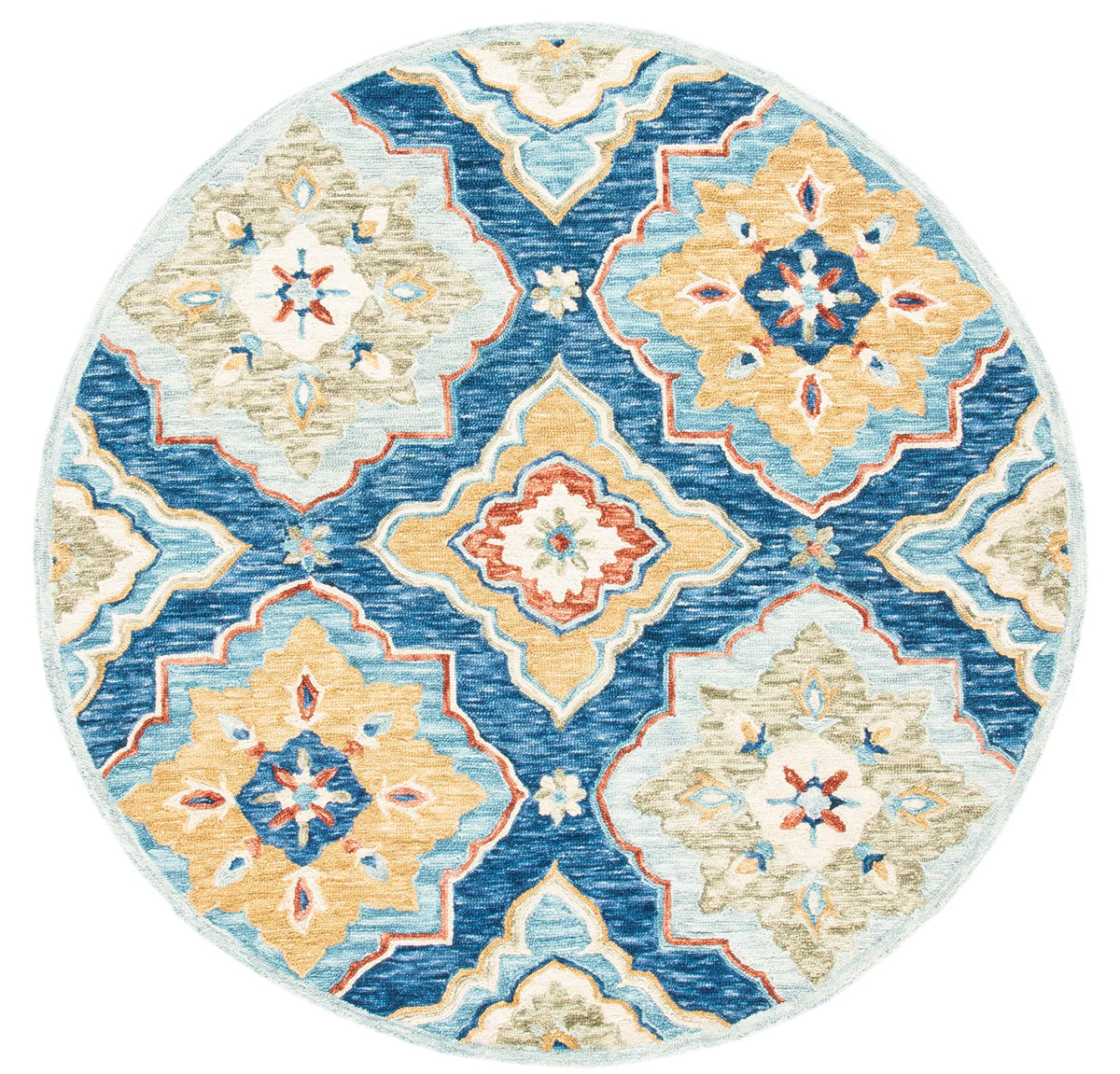 Safavieh Suzani 6'-0" x 6'-0" Rug in Navy / Green