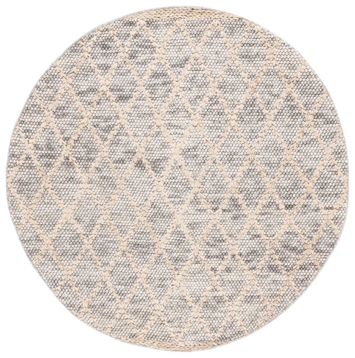 Safavieh Natura 6'-0" x 6'-0" Rug in Light Grey / Natural