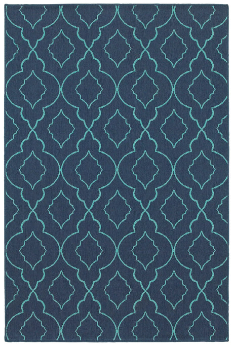 Oriental Weavers Sphinx Meridian 7541B Navy / Blue Rugs - main flat