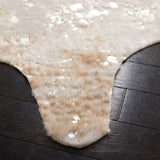 Safavieh Faux Cowhide 5'-0" x 6'-5" Rug in Beige / Gold