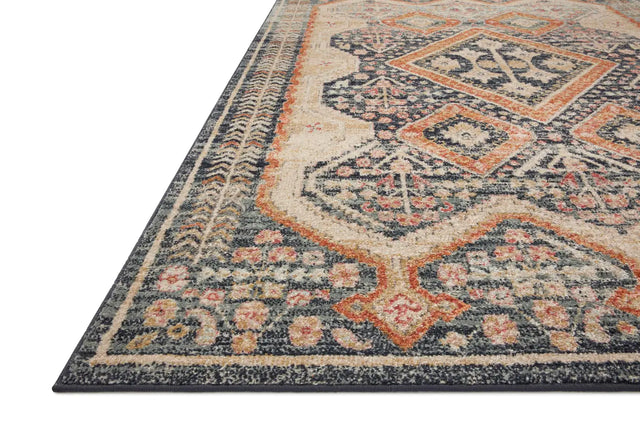Loloi Jocelyn Joc-05 Navy/Multi Rugs - rug corner