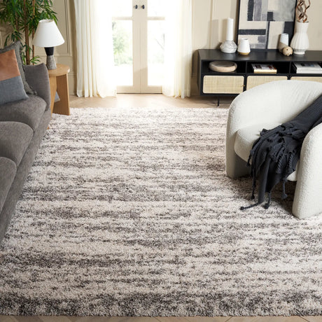 Safavieh Hudson Shag 10'-0" x 14'-0" Rug in Ivory / Grey