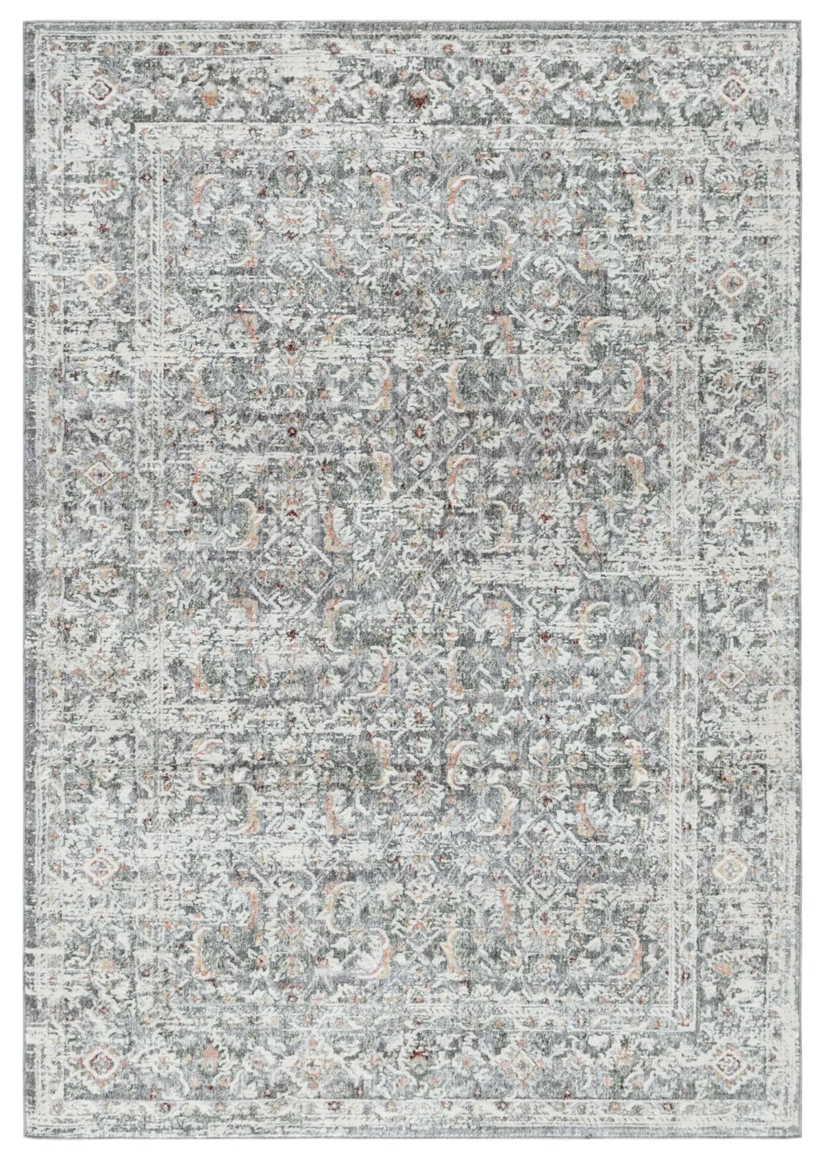 Safavieh Serena 200 5'-3" x 7'-6" Rug in Dark Grey / Ivory