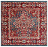 Safavieh Kashan 6'-7" x 6'-7" Rug in Blue / Red