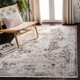 Safavieh Vintage Persian 4'-0" x 6'-0" Rug in Brown / Light Blue