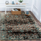 Safavieh Classic Vintage 4'-0" x 6'-0" Rug in Teal / Beige