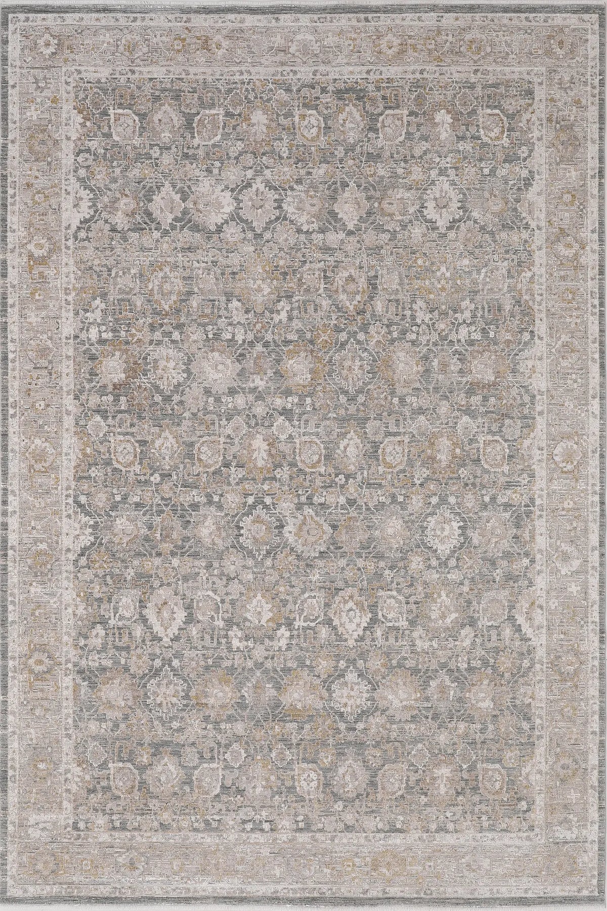 Dynamic Rugs Lara 14621 Power Loomed Traditional Beige/Grey/Cream Rug - Rectangular