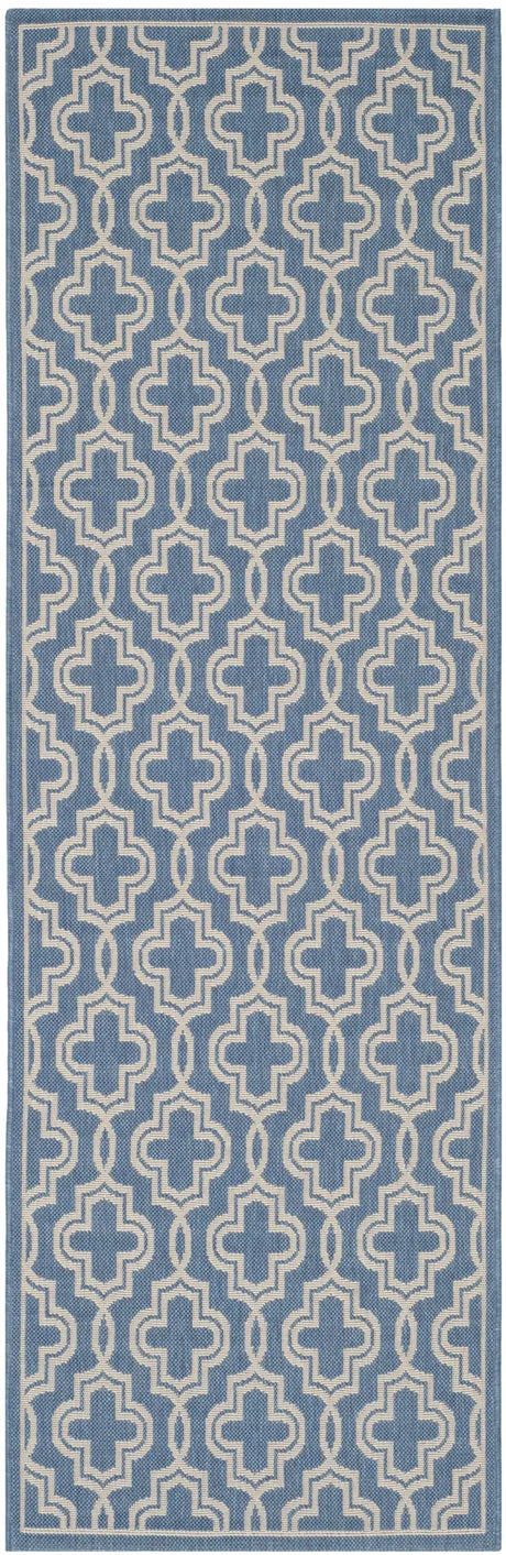Safavieh Martha Stewart 2'-7" x 8'-2" Rug in Blue / Beige