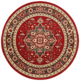 Safavieh Mahal 6'-7" x 6'-7" Rug in Red / Creme