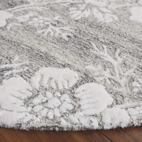 Safavieh Glamour 6'-0" x 6'-0" Rug in Grey / Ivory