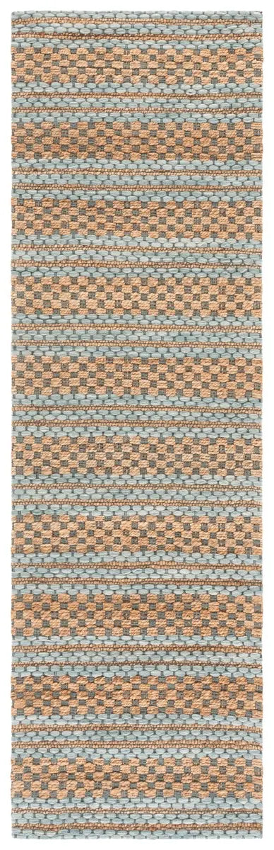 Safavieh Martha Stewart 2'-3" x 8'-0" Rug in Natural / Light Blue