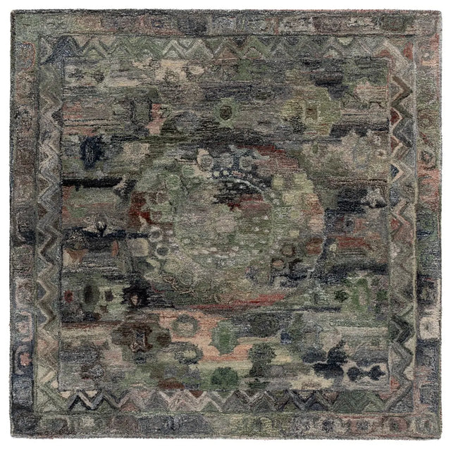 Safavieh Anatolia 6'-0" x 6'-0" Rug in Grey / Green