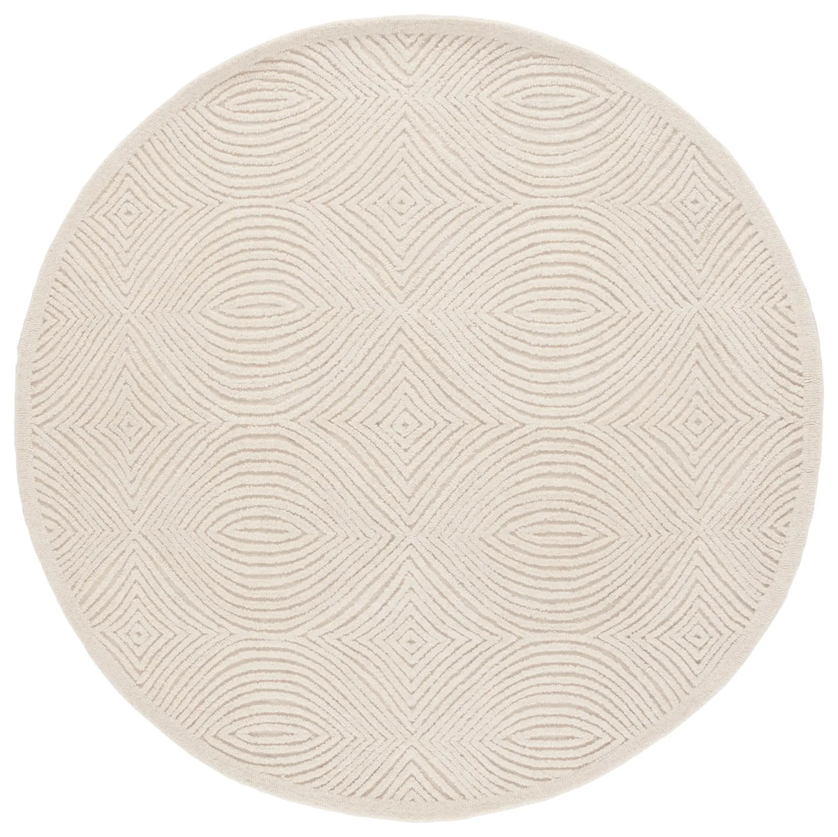 Safavieh Textural 6'-0" x 6'-0" Rug in Ivory