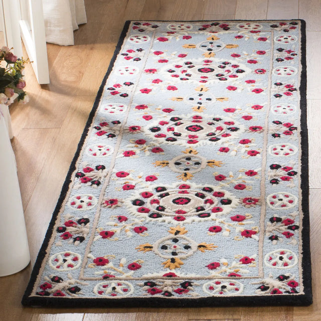 Safavieh Bellagio 2'-3" x 7'-0" Rug in Light Blue / Black