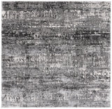Safavieh Ravine Shag 6'-7" x 6'-7" Rug in Grey / Dark Grey