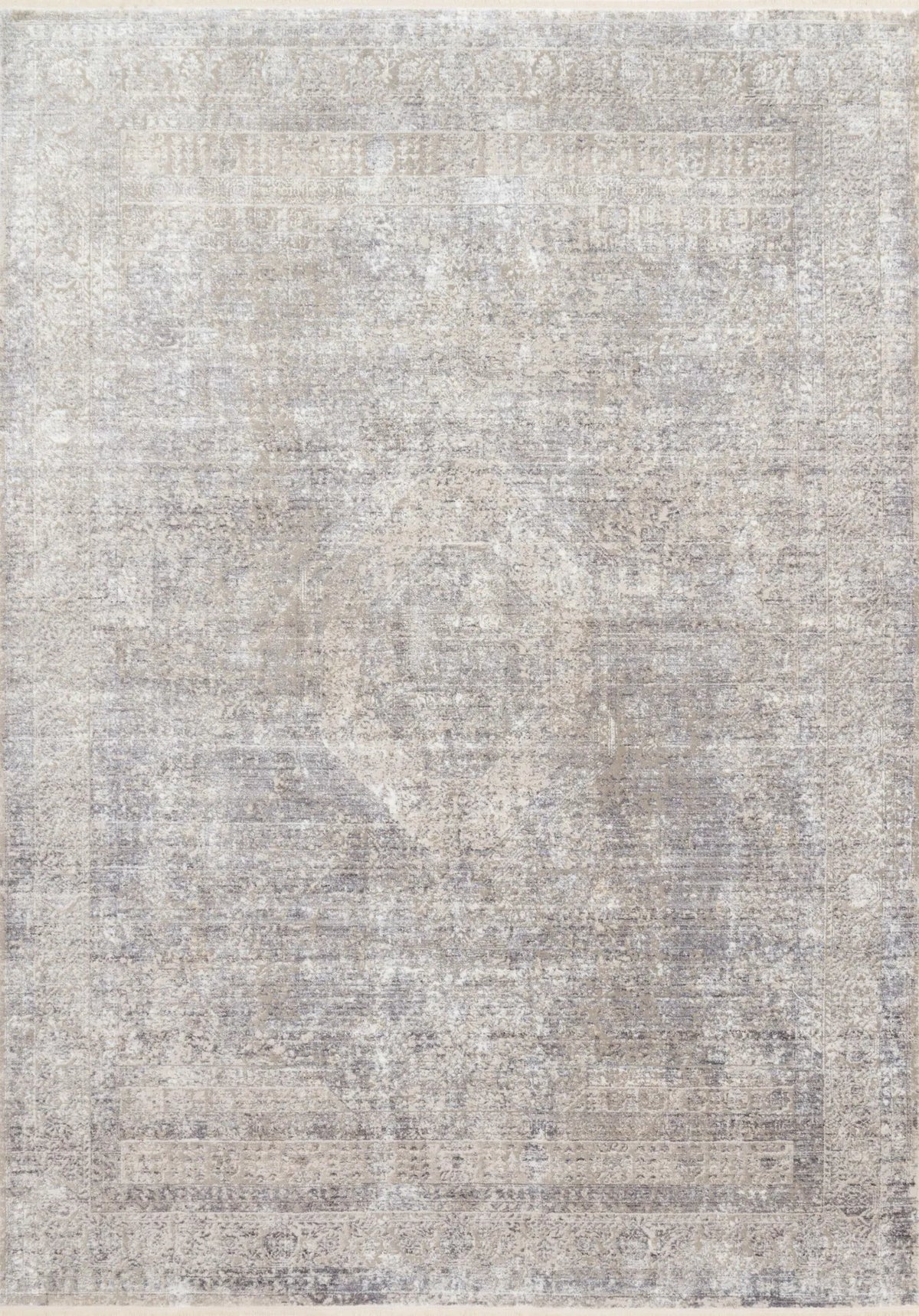 Loloi Franca Frn-01 Silver/Pebble Rugs - main flat