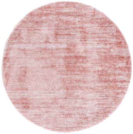 Safavieh Tahoe Shag 6'-7" x 6'-7" Rug in Pink / Ivory