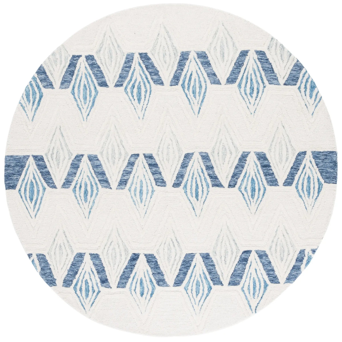 Safavieh Metro 6'-0" x 6'-0" Rug in Ivory / Blue