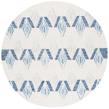 Safavieh Metro 6'-0" x 6'-0" Rug in Ivory / Blue