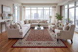 Dynamic Rugs Ancient Garden 57011 Red / Ivory Rugs - Room