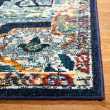 Safavieh Crystal 4'-0" x 6'-0" Rug in Navy / Fuchsia