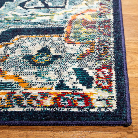 Safavieh Crystal 4'-0" x 6'-0" Rug in Navy / Fuchsia