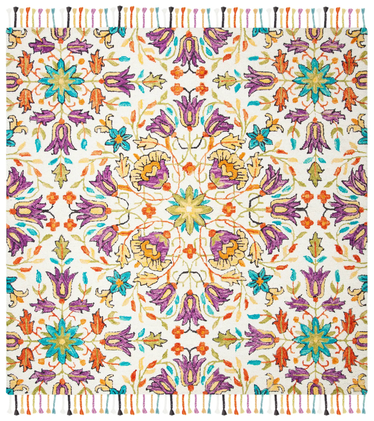 Safavieh Aspen 7'-0" x 7'-0" Rug in Ivory / Purple