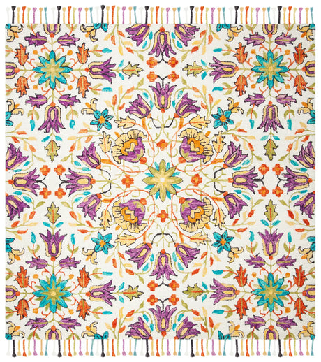 Safavieh Aspen 7'-0" x 7'-0" Rug in Ivory / Purple