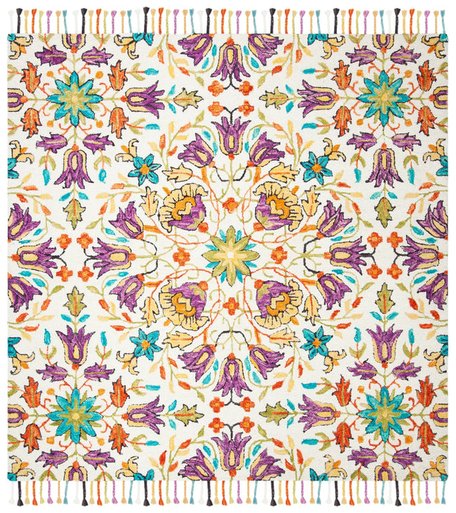 Safavieh Aspen 7'-0" x 7'-0" Rug in Ivory / Purple