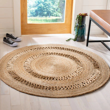 Safavieh Natural Fiber 3'-0" x 3'-0" Rug in Natural
