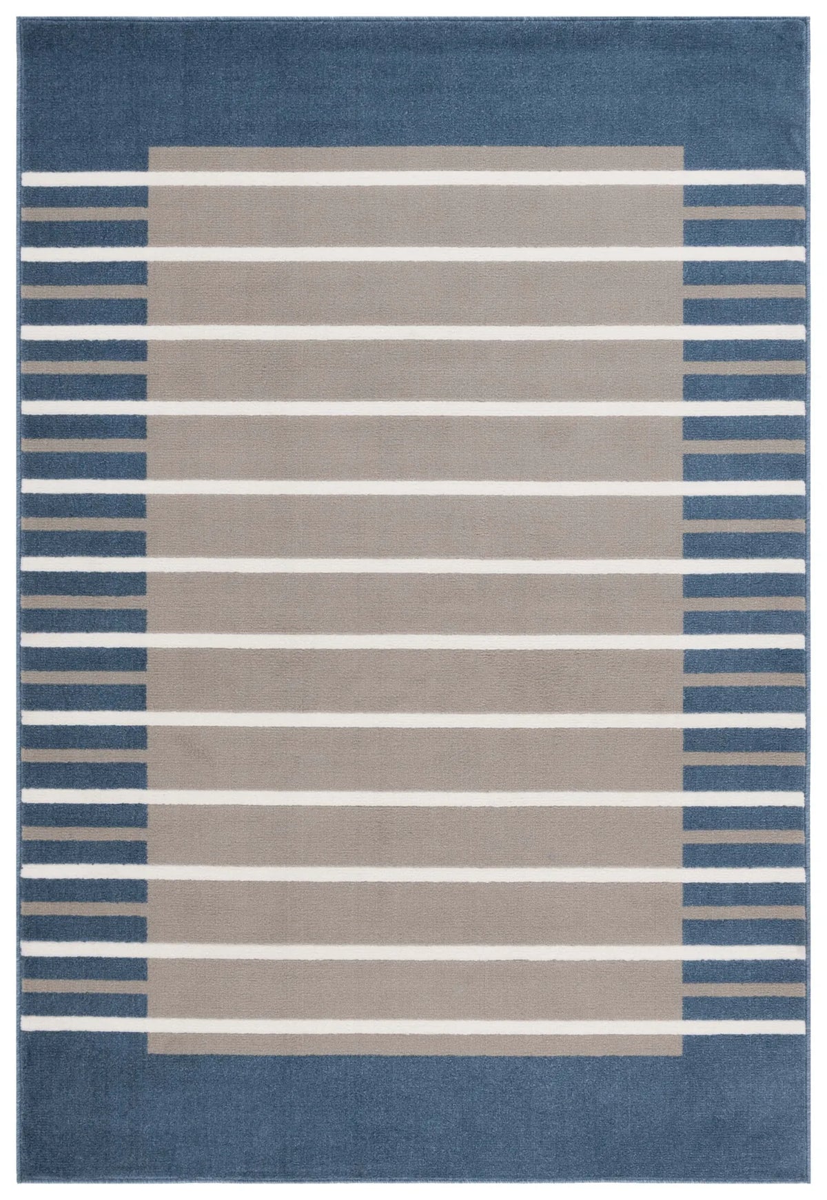 Safavieh Pyramid 4'-5" x 6'-5" Rug in Grey / Ivory Navy