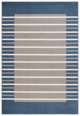 Safavieh Pyramid 4'-5" x 6'-5" Rug in Grey / Ivory Navy