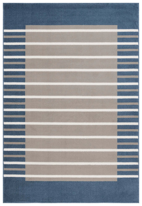 Safavieh Pyramid 4'-5" x 6'-5" Rug in Grey / Ivory Navy