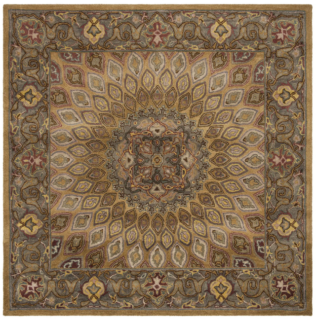 Safavieh Heritage 7'-0" x 7'-0" Rug in Light Brown / Grey